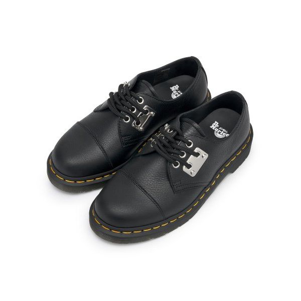 Dr. Martens Кожаные Обувь Кэжуал с Круглым Носком, На Шнуровке, Удобные, Прочные, Низкие, Унисекс, Черные 31684001