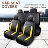 Universal Diamonds Quilted Car Seat Covers Cushion Protectors 2/4/9PCS Premium PU Leather For Sedan SUV All Season Use