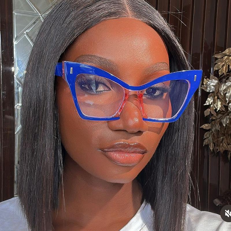 Anti Blue Light Glasses Fashion Colorful Cat Eye Eyewear Leisure Travel Eyeglasses Blue Light Blocking Computer Glasses