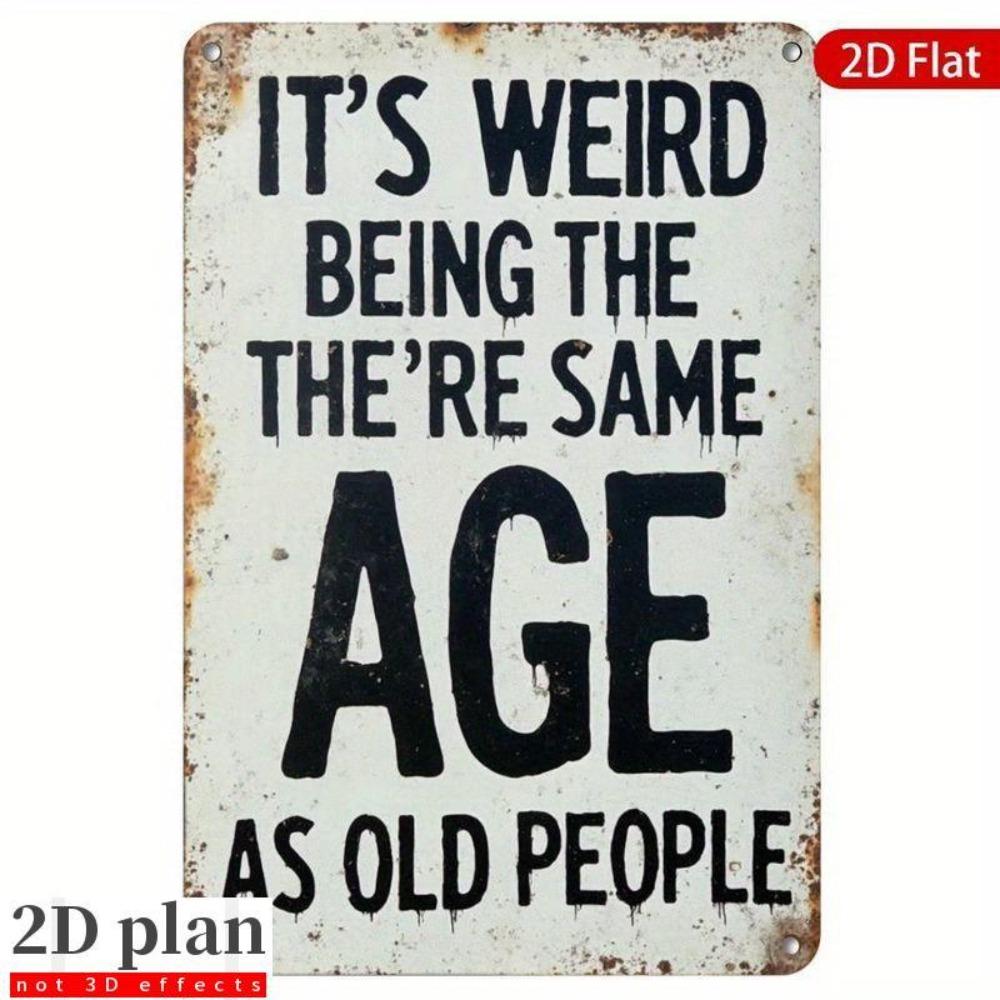 Vintage Humor Aluminum Sign Rustic Wall Decor for Office Bar Home
