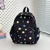 Новый высококачественный, свежий и милый, цветной рюкзак со звездами, рюкзак большой вместимости для старшеклассника