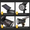 1/2PCS Solar Spotlights Outdoor Adjustable Solar Landscape Light RGB 9Leds Waterproof Solar Uplights Trees Garden Pond Yard Path