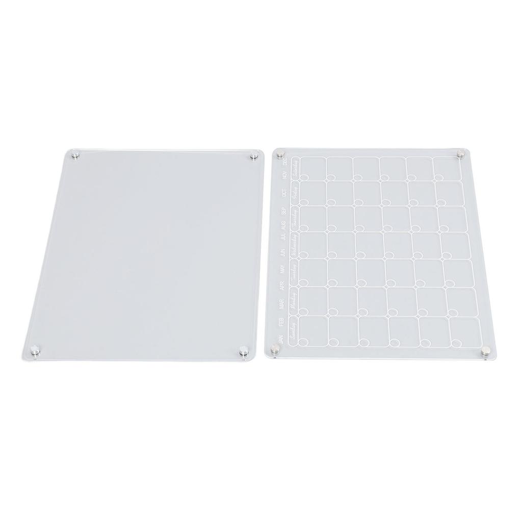 Магнитный акриловый календарь многоразовый прозрачный стираемый доска для холодильника с 6 маркерами 1 ластик для доски для Mo