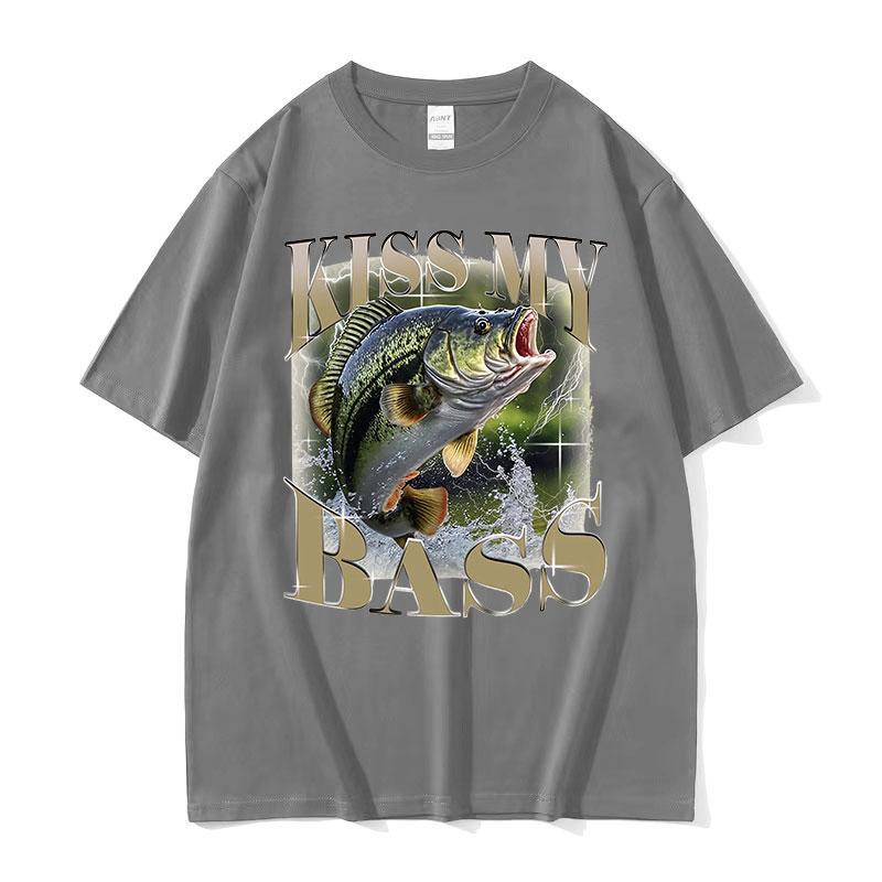 2026 Summer Cotton Printed TShirt Vintage Fishing Graphic Tee Unisex WOMEN Plus Size Loose Hip Hop Rap Breathable Comfort Top