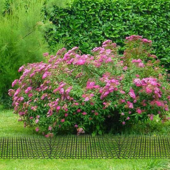 12 шт. пластиковый кошачий коврик для отпугивания кошек в помещении и на улице, гибкий устойчивый к атмосферным воздействиям коврик для отпугивания собак с шипами, коврик для двора, сада, ограждения, барьер для животных