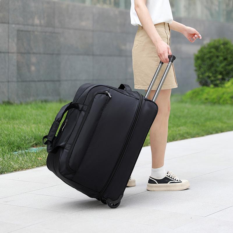 Новая Модная Сумка-тележка Тканевая сумка Оксфорд Большая Вместимость Складная Водонепроницаемая и Износостойкая Для Путешествий на Короткие Расстояния Унисекс Сумка для Хранения