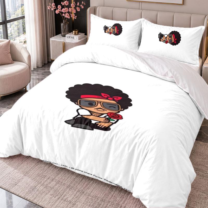 Bruno Mars 3Pcs Bedding Set Duvet Cover With Two Pillowcases For Bedroom Home Decoration