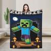 Вязаные одеяла My M-Miners Фланелевое легкое тонкое покрывало Creepin It Real Пиксельная игра Поделки для спальни дивана покрывало