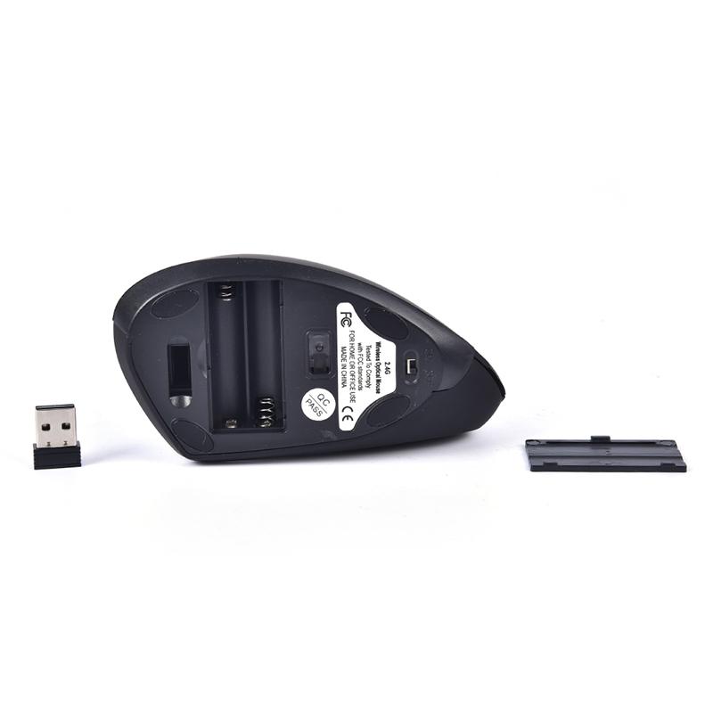 Беспроводная вертикальная игровая мышь Оптическая эргономичная мышь 1600Dpi Игровая мышь