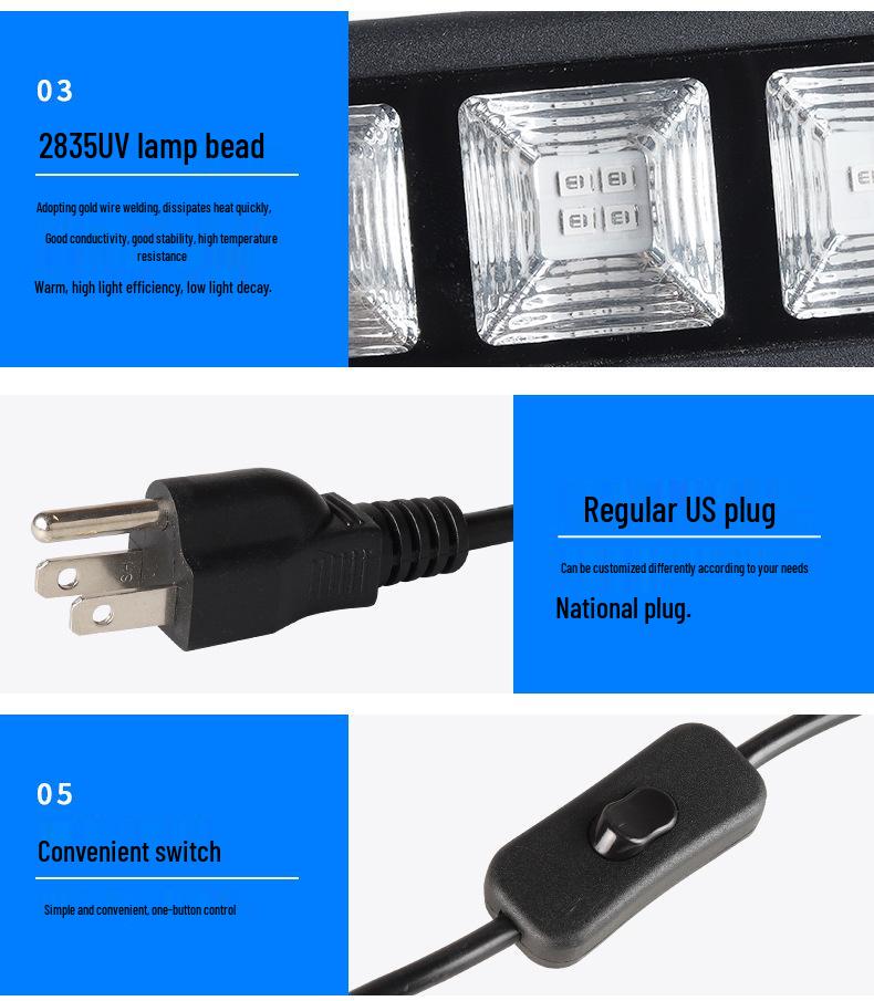 36W UV Wall Washer LED Light - 40 Purple LEDs for Halloween Haunted House