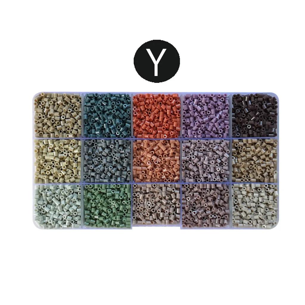 Yantjouet 15 цветов 2,6 мм Мини-бусины Набор цветов 650 шт. Hama Beads Пазл Игрушка Подарок Для Ребенка DIY Термобусины Для Ребенка Детский Подарок