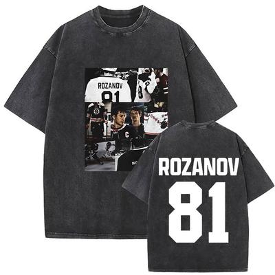 Винтажная Графическая Футболка Мужская Хлопковая Оверсайз Rivalry Ilya Rozanov 81 Стильная Стирка Подарок для Фанатов Одежда Футболка