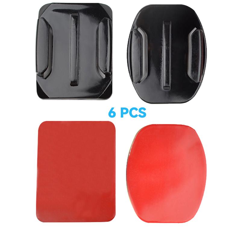 Крепления с клеем, набор наклеек для GoPro Hero 11 10 9 8 Insta360 X3 Xiaomi Yi 4K SJCAM DJI Action Camera Аксессуары