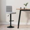 Tabouret de Bar - VIDAXL - Chaise Pivotante - Velours Gris Clair - Réglable en Hauteur - 360°
