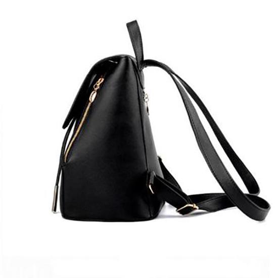 Женский рюкзак из искусственной кожи Черный/Бежевый/Черный+Белый/Черный +Розовый/Небесно-Голубой/Синий/Темно-Синий/Фиолетовый/Бордовый/Розовый/Розовый/Зеленый