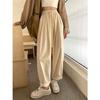 Женские свободные брюки-фонарики Off-White с высокой талией из хлопка, прошедшие дрожжевую стирку
