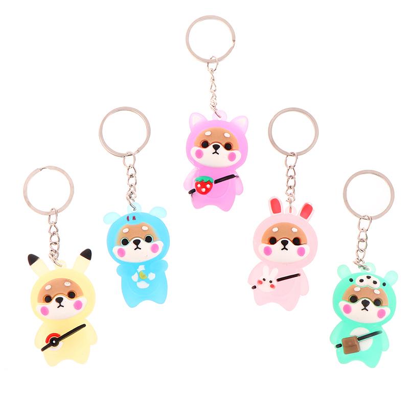Светящийся мультяшный брелок Chaigou, сумка, подвеска, автомобиль, милый брелок для ключей, игрушечная фигурка, подвеска, коллекционные подарки для детей, креативный брелок