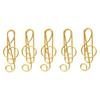100 Pcs Gold/ Green Fancy Paperclips Music Note Shape Small Paper Clips Cute Paper Clips  Notebook
