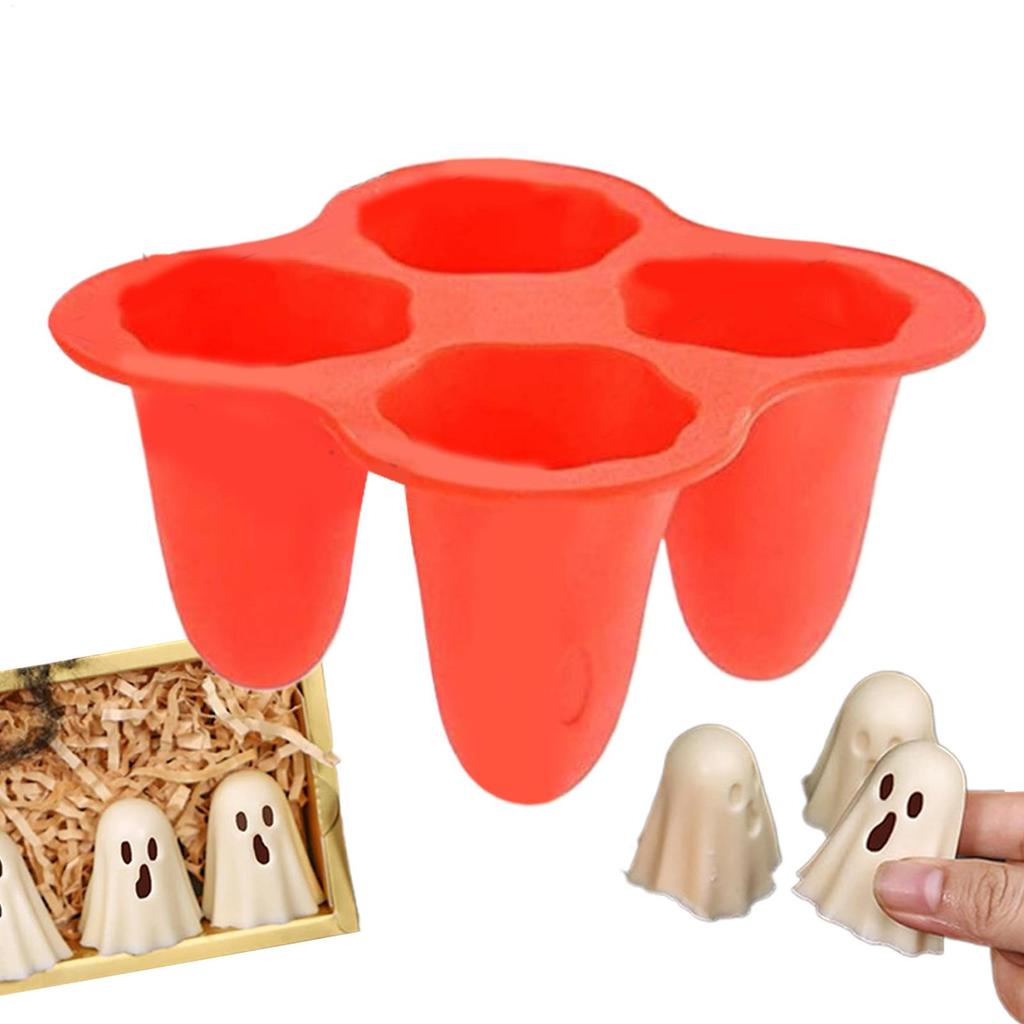 Силиконовая форма на Хэллоуин Формы Тыквы Привидения Для Шоколада Конфет Выпечки DIY Форма для Кубиков Льда Украшение для Вечеринки Инструмент для Поделок