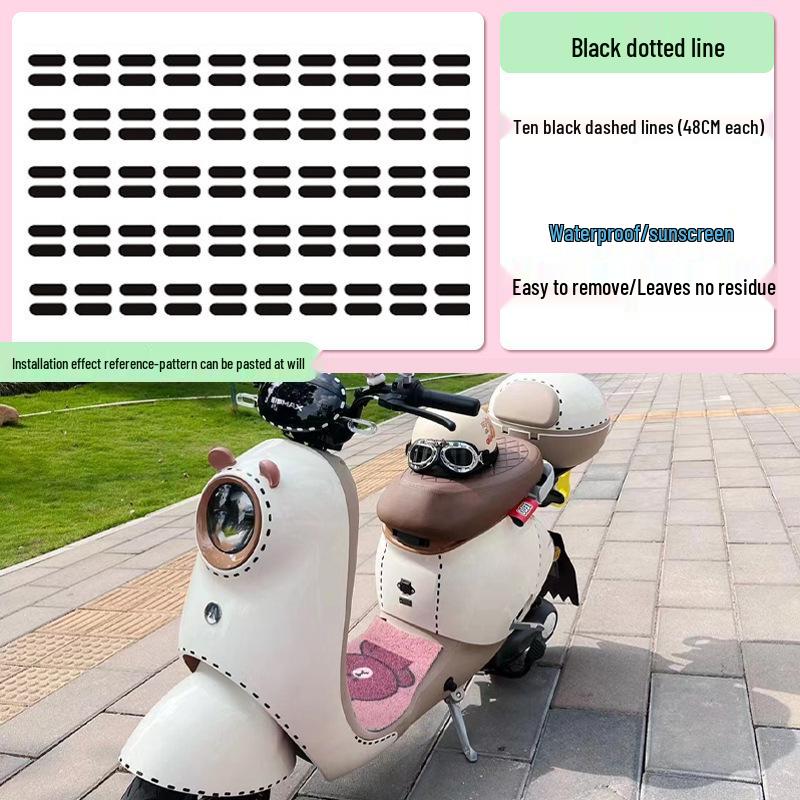 Cute Little Wing Decorative Rear Sticker for No. 9 Q85C/Q80 Electric Scooters