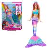Barbie Can Play In the Water Glitter MermaidAppeared In the Movie [Barbie]  [DollDoll] [Glowing Tail Fin] [3 Years Old and Up] HDJ36