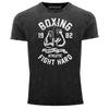 Vintage Boxing Boxing Fight Hard Brooklyn Nyc Retro Spor Unisex T-Shirt
