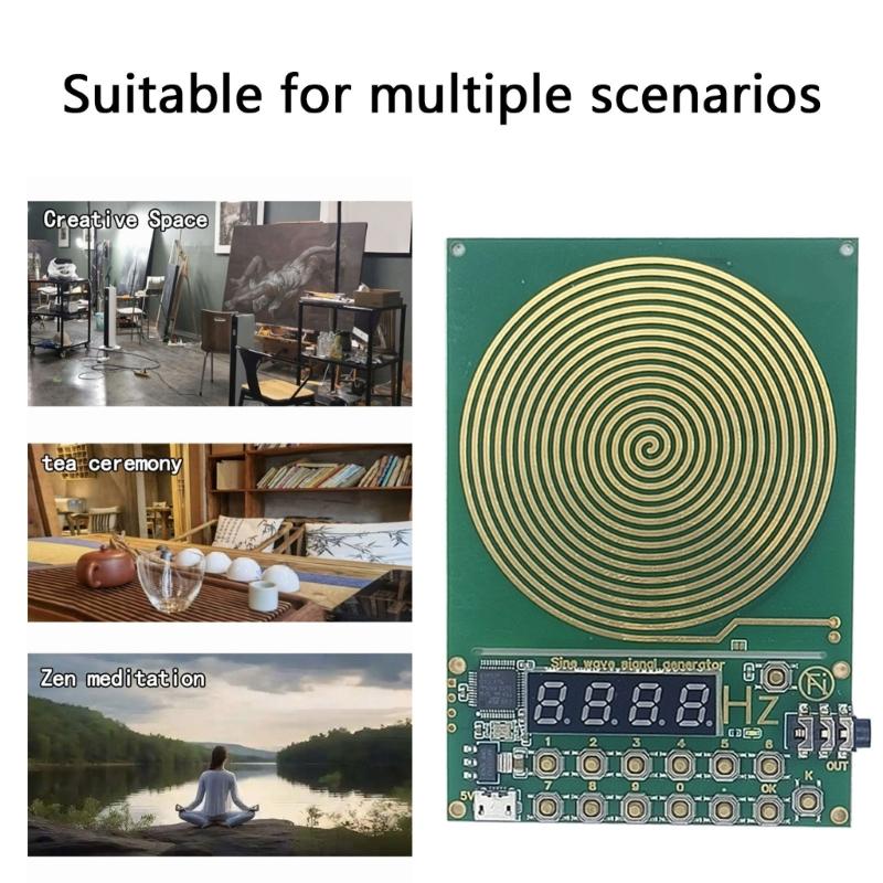 Plugs and Play Schumann Waves Generator Without Shell for Computer and Office Setups Adjustable Frequency Output