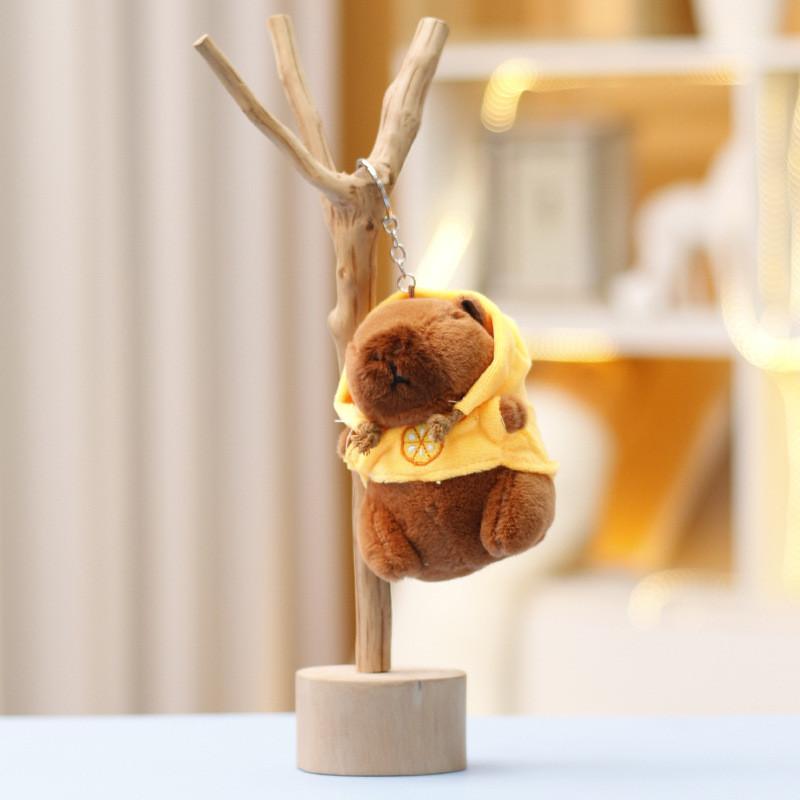 Худи Капибара Плюшевая Кукла Брелок Мультяшный Животный Подвеска Украшение Подарки