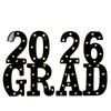 Светящийся знак для выпускного 2026 года - Светящиеся буквы-лайтбоксы для выпускного 2026 года, каждая буква поставляется с двумя батарейками AA.