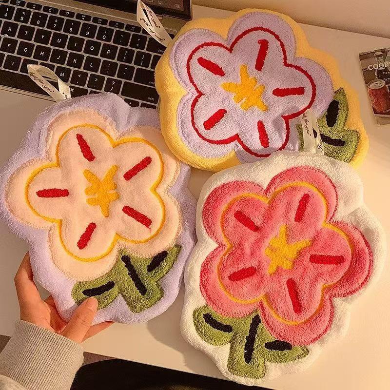 Настенное милое полотенце для рук, кухонное, для ванной комнаты, маленькое полотенце для ванной, впитывающее и не имеющее запаха, быстросохнущее полотенце для рук, домашний декор