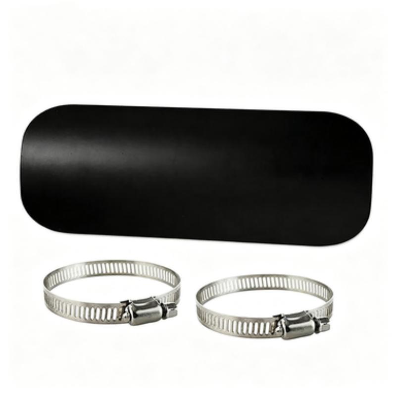 Motorcycle Exhaust Heat Shield Cover with Clamps for Harley Cruisers