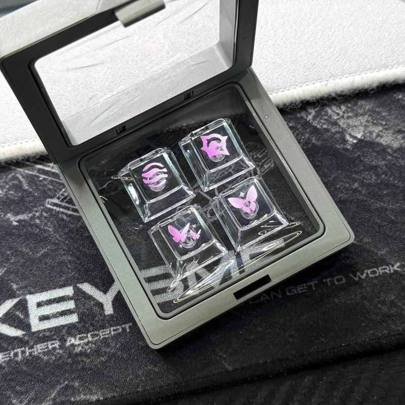 Keycaps Навыки Valorant Механическая Клавиатура Прозрачные Профиль Cherry Кастомные Аниме Keycaps Игровая Клавиатура для ПК Подарок Коллекционные