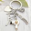 1PC Jewelry Charm Fashion Gift Hairstyle New Hairdressing  Keychain Tassel Scissors Dryer
