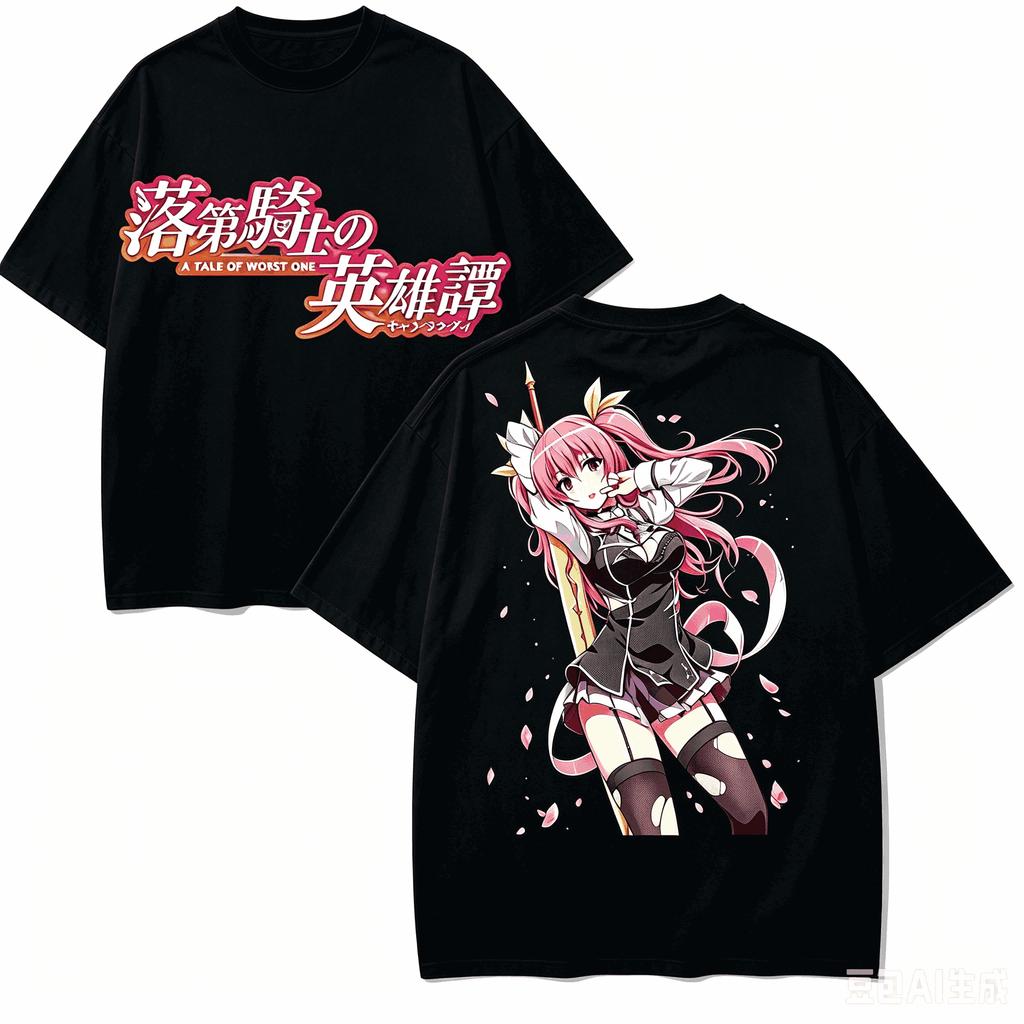 Chivalry of a Failed Knight Anime Lover T-shirt Harajuku Cotton New Model High Street Retro Fashion Oversized Unisex hot product