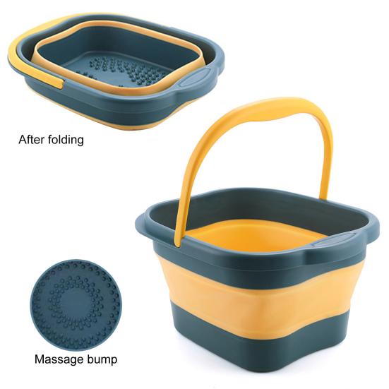 Ведро для ванны для ног 13 л/15 л с переносной ручкой, удобная складная ванна для купания ног для домашней ванной комнаты