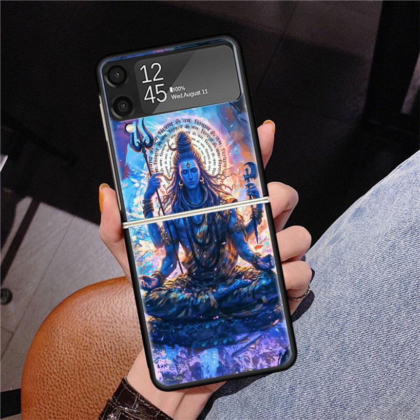 Lord Shiva Hindu God Buddha India Z Flip 7 Phnoe Case For Samsung Z Flip 6 5 4 3 5G Galaxy ZFlip7 ZFlip4 ZFlip5 ZFlip6 ZFlip3 Ph