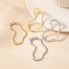 Hollow Heart Earrings for Women Irregular Line Stud Earrings Simple Personality Metal Ear Accessories Trendy Party Jewelry Gifts