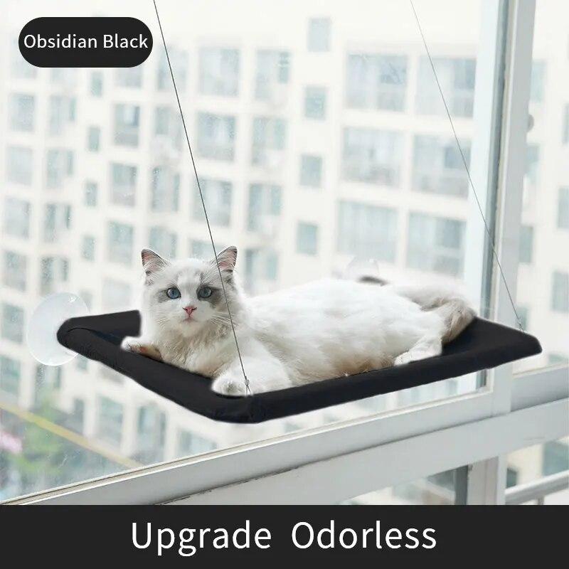 Складной гамак для кошачьей оконной кровати, гамак для кошачьего окна, настенный гамак, сиденье с 4 сильными присосками