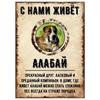 ОСТОРОЖНО СОБАКА Забавная Шнауцер Металлическая Табличка Декор для Питомца 20x30см