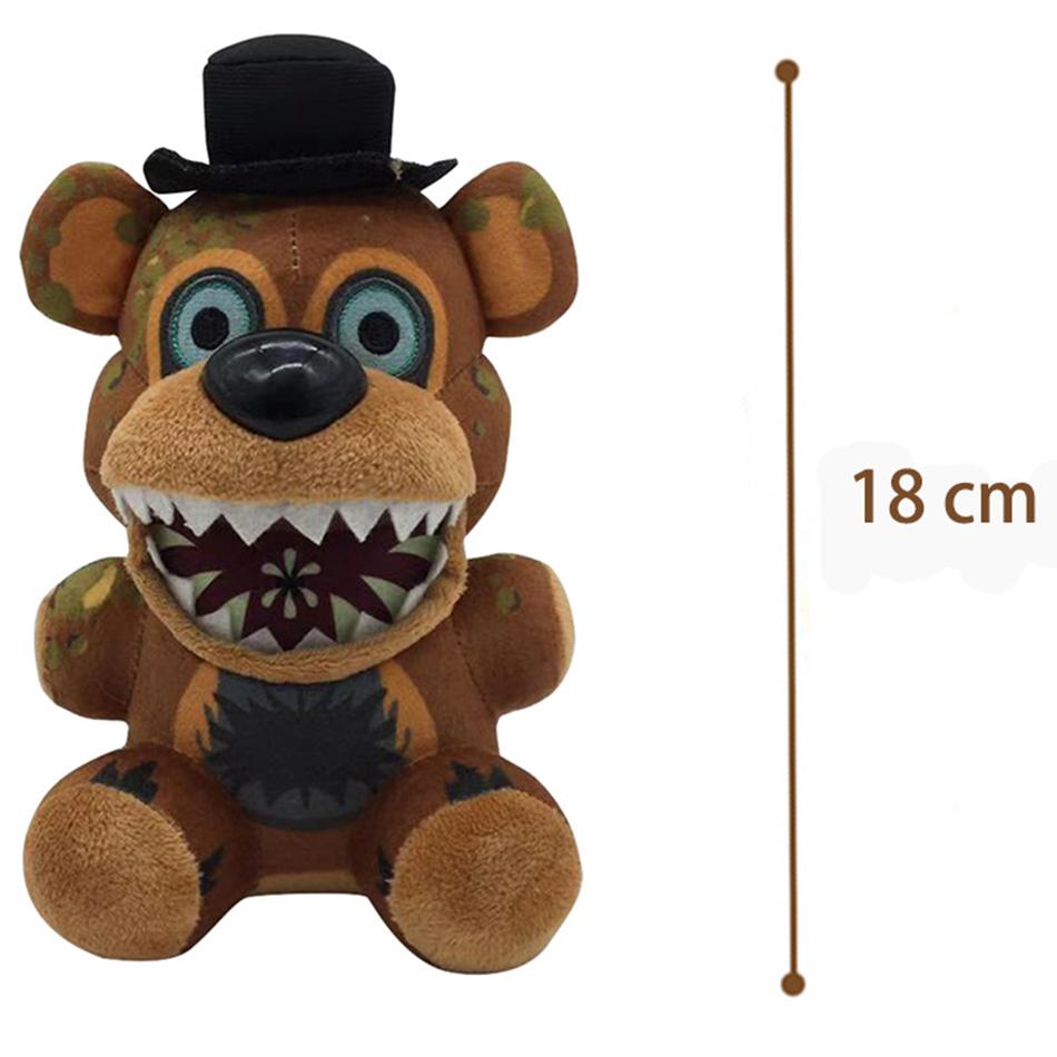 18 СМ FNAF Плюшевая игрушка Фредди Набитые и плюшевые животные Медведь Кролик Игра Плюшевые игрушки FNAF День рождения Рождество Для ребенка Кукла Подарки