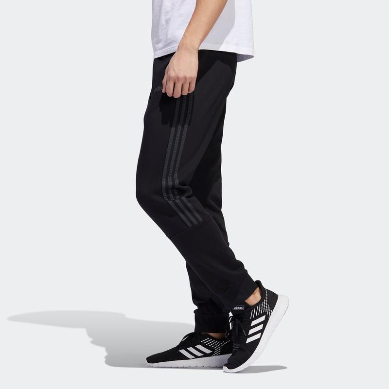 adidas M 3S FL PT JG Sports Lifestyle Series эластичные манжеты однотонные повседневные трикотажные брюки мужские брюки черные FL4844