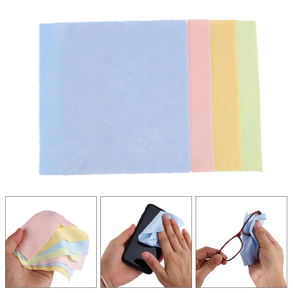 10PCS Multi-color Household Camera Screen Wipe Cleaning Cloth Len Eyeglasses Microfiber