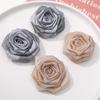 6PCS Brooch 3D Flower Patches Artificial Rose Multilayer Cloth Patch Blossoms DIY Crafts Cloth Applique DIY