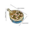 Ручная роспись Эмаль Эмалевая Шкатулка для драгоценностей Креативный Дизайн Металлическая Корона Дизайн Шкатулка для мелочей Роскошный Стиль Коллекционная Шкатулка