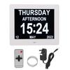8in Digital Alarm Clock Photo Frame 800x600 Large Font Adjustable Brightness LCD Calendar Smart