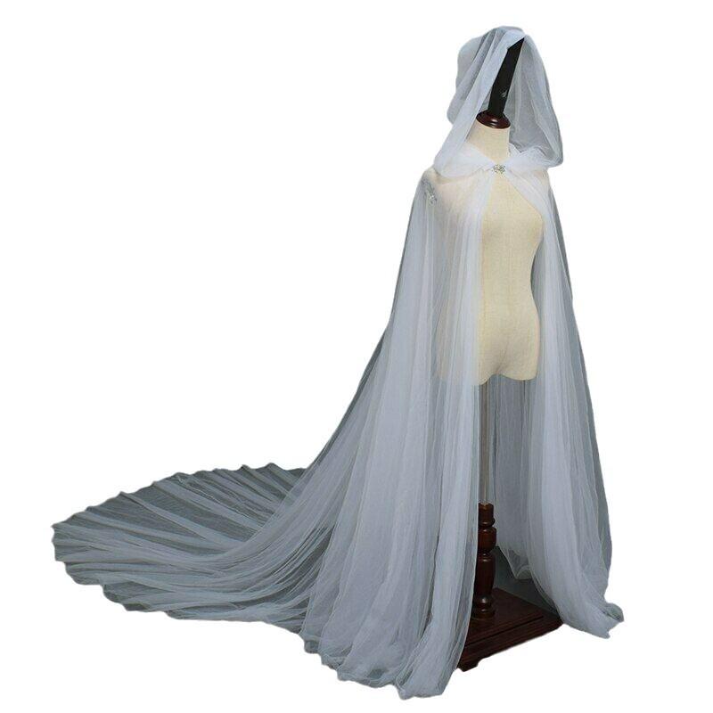 Женский винтажный плащ с капюшоном на Хэллоуин - Плащ невесты-вампира (Черный, красный, белый)