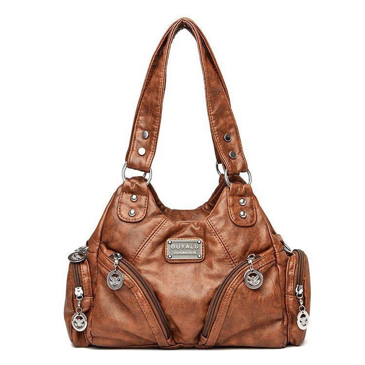 Ретро мягкая кожаная сумка-локомотив Tide Crossbody сумка через плечо качественная женская сумка