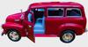 Kinsmart Chevrolet Suburban 1950 Внедорожник Масштабная литая машина Красный 1/36