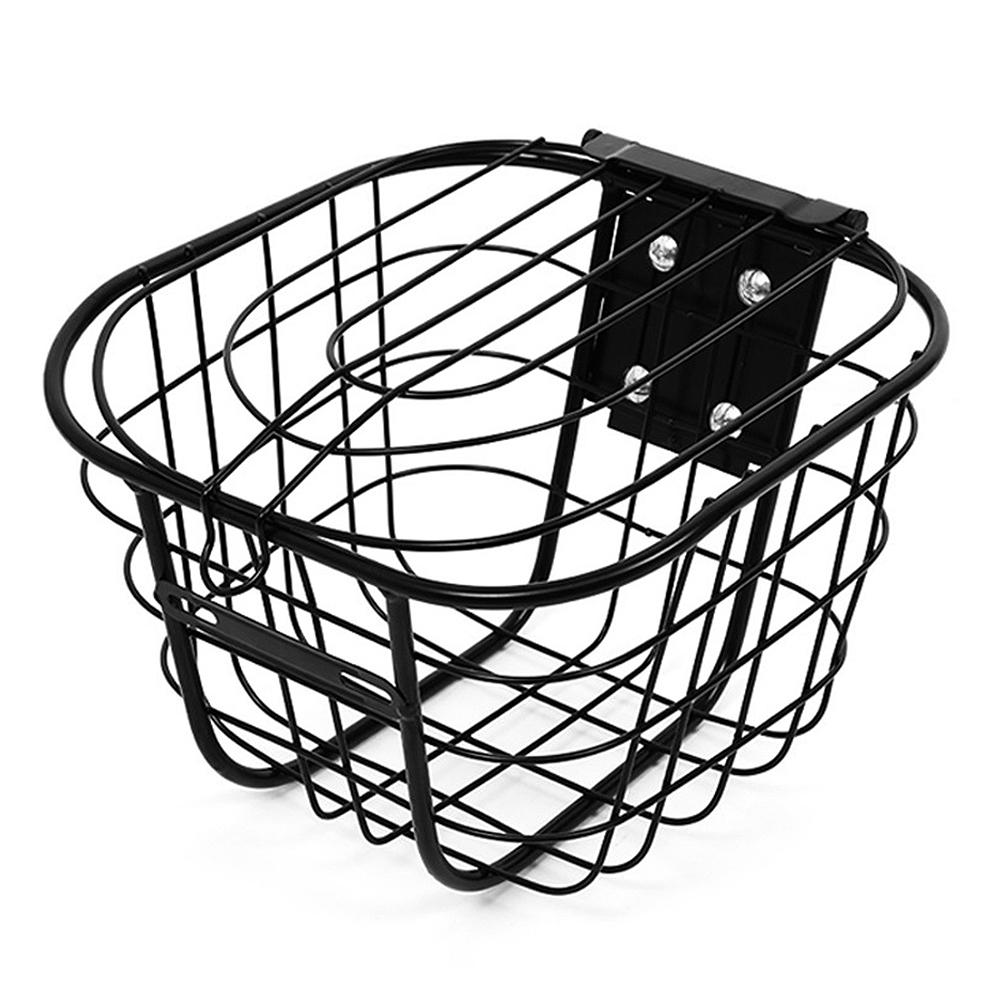 Корзина для электровелосипеда Держатель передней корзины для скутера Корзина для велосипеда из нержавеющей стали Передняя корзина для велосипеда