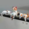 Мини-фигурка кошки Миниатюрные милые мультяшные котята Украшение для монитора компьютера Приборной панели автомобиля Настольный декор для дома и офиса